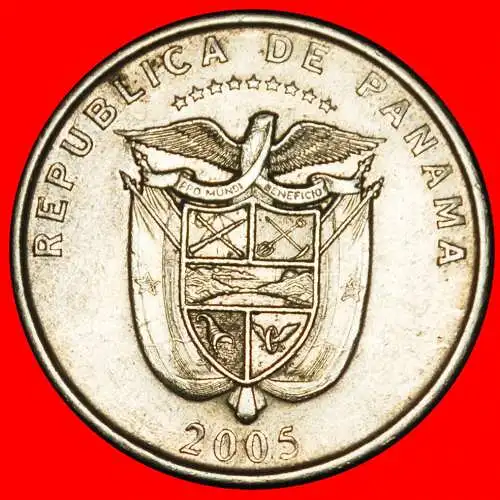 Ⰶ KANADA: PANAMA ★ 25 CENTESIMO 2005 FÜLLHÖRNER! KÖNIGSBRÜCKE (1671) USA-STANDARD!