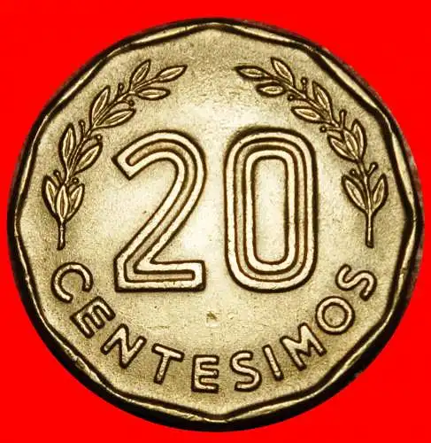 Ⰶ CHILE (1976-1981): URUGUAY ★ 20 CENTESIMO 1976 FESTUNG! uSTG STEMPELGLANZ!