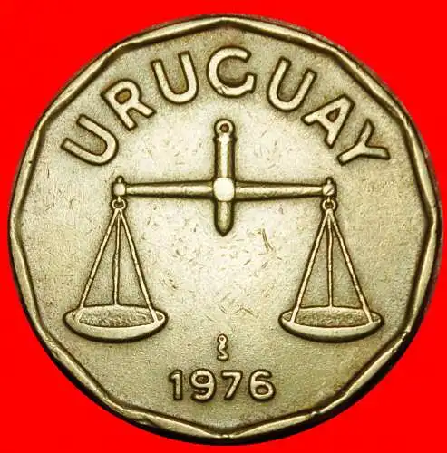 Ⰶ CHILE (1976-1981): URUGUAY ★ 50 CENTESIMO 1976 REGELMÄSSIGE STEMPELDREHUNG FÜR MÜNZEN!