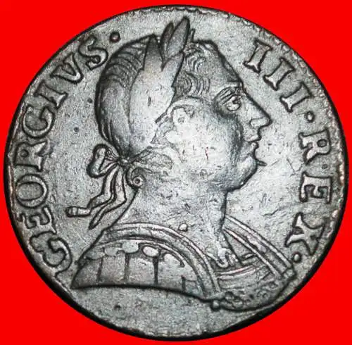 Ⰶ GEORG III. (1760-1820): GROSSBRITANNIEN ★ TYP DER 1/2 PENNY 1774! TYP 1771-1775 SELTEN! 