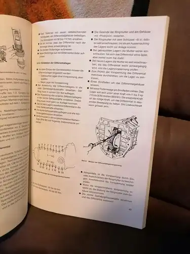 Reparaturanleitung 377, Renault 20TS: Querschnitt durch die Motor-Technik. 