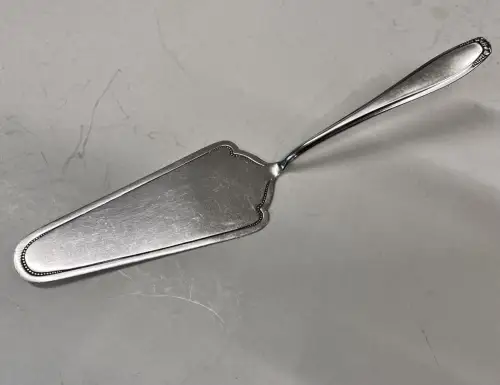 Tortenheber Jugendstil Alpacca 90er Silber Auflage 23,7 cm TOP!