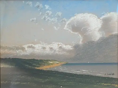 Küstenlandschaft (Sylt?) sign. A. Smidt evtl. Agnes Smidt Original Pastell 22x30