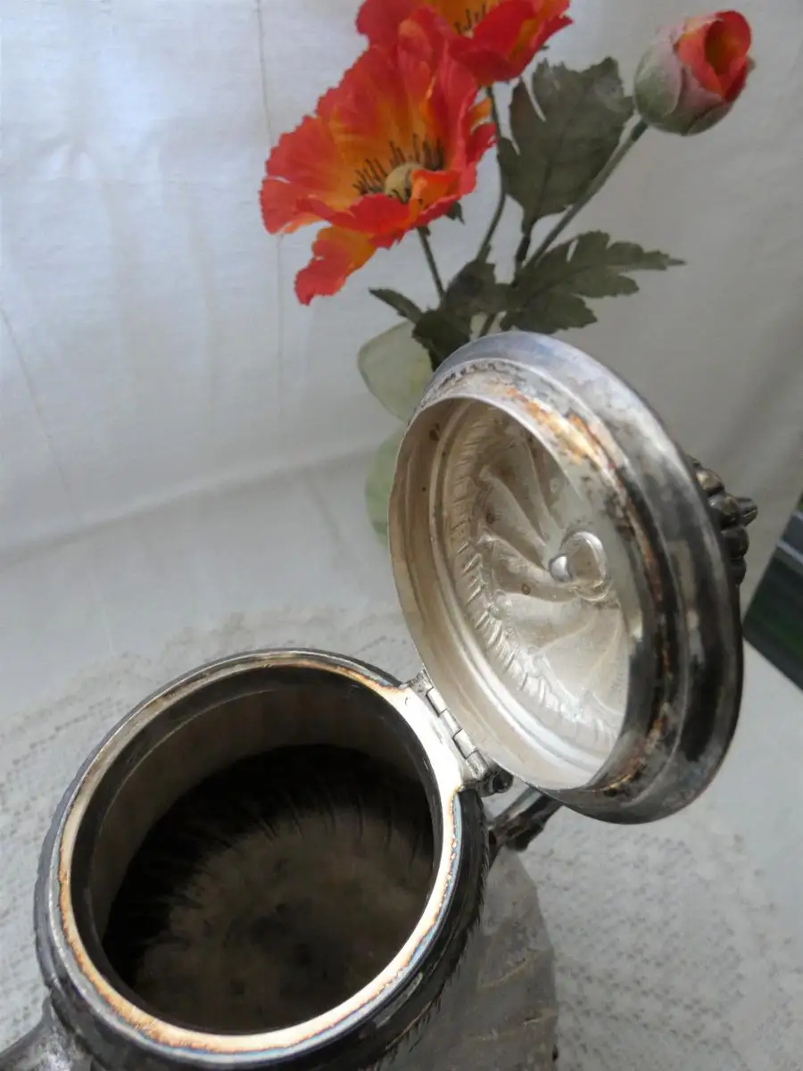 Antike Kaffeekanne - Silber 800 - Gebr. Deyhle Schwäbisch Gmünd Nr. 0001 -  oldthing: Kannen