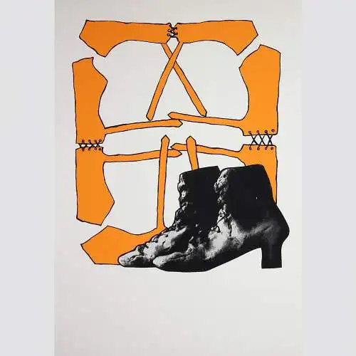 fongi plastiken/stöver bilder. 1968. Variante vor dem Texteindruck