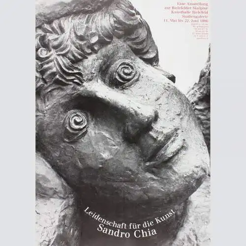 Sandro Chia. Leidenschaft für die Kunst. Ausstellungsplakat Bielefeld 1986