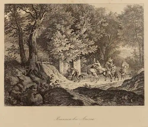 Adrian Ludwig Richter: Brunnen bei Ariccia. 
