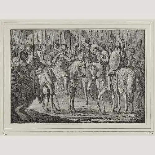 Der gefangene Kurfürst Johann Friedrich der Grossmüthige vor Kaiser Karl V.