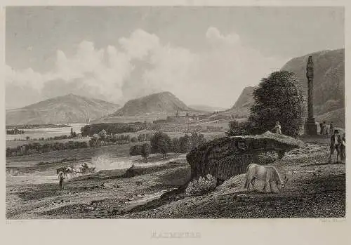 Haimburg. Gesamtansicht aus der Ferne, um 1850