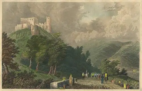 Falckenberg - Handkolorierter Stahlstich um 1840