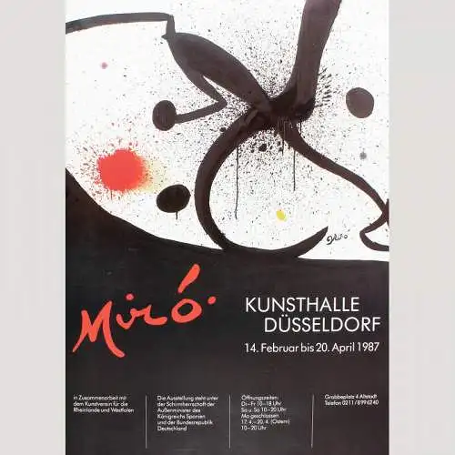 Miro. Ausstellungsplakat Kunsthalle Düsseldorf 1987 (III)