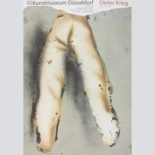 Dieter Krieg. Ausstellungsplakat Kunstmuseum Düsseldorf 1991. 