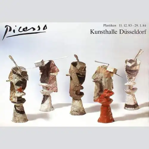 Picasso Plastiken. Ausstellungsplakat der Kunsthalle Düsseldorf (III)