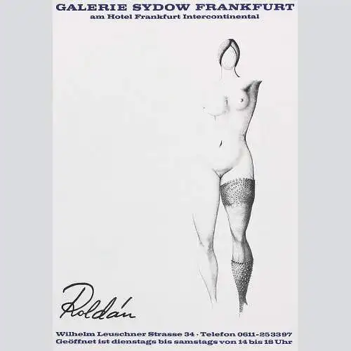 Modesto Roldan. Ausstellungsplakat Galerie Sydow 1966