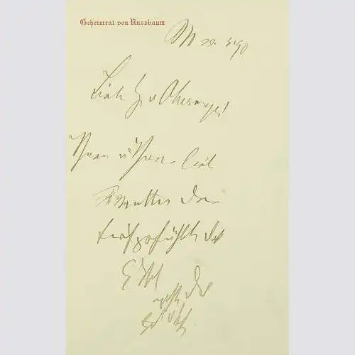  Johann Nepomuk Ritter von Nußbaum deutscher Chirurg und Hochschullehrer. 