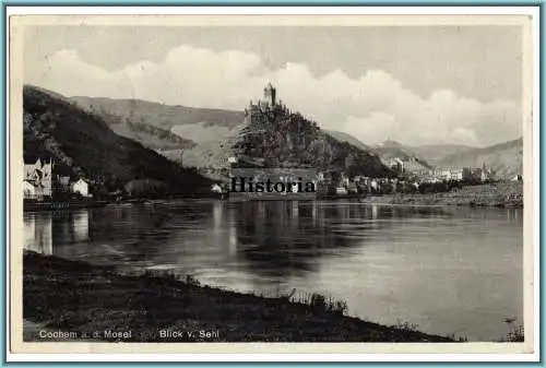 [Ansichtskarte] Cochem a.d.Mosel   Blick vom Sehl. 