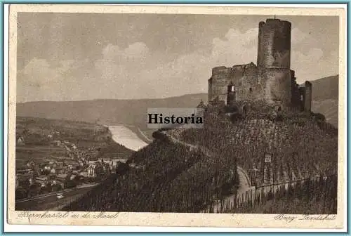 [Ansichtskarte] Bernkastel an der Mosel  - Burg Landshut. 