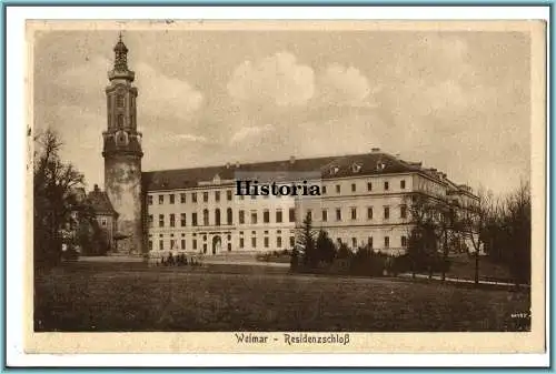 [Ansichtskarte] Weimar  - Residenzschloß. 