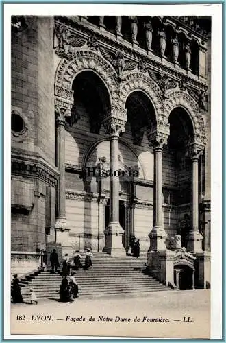 [Ansichtskarte] 182 Lyon -  Facade de Notre-Dame de Fourvière  - - LL. 