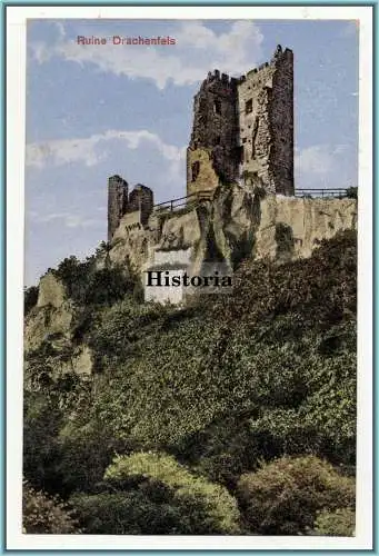 [Ansichtskarte] Ruine Drachenfels. 