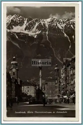 [Ansichtskarte] Innsbruck - Maria Theresienstraße mit Annasäule. 