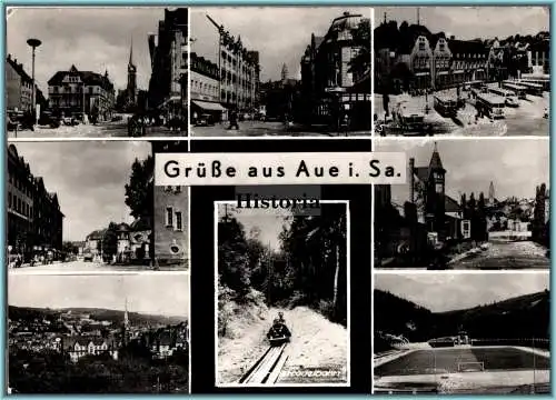 [Ansichtskarte] Grüße aus Aue in Sachsen - DDR 1967. 