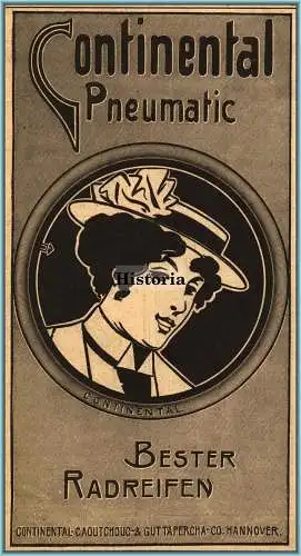 Original Anzeige / Reklame / Werbung 1898 - Continental Pneumatic Radreifen