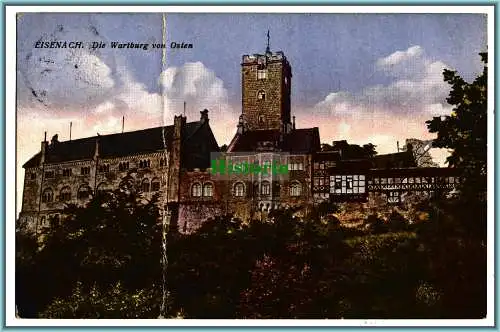 [Ansichtskarte] Eisenach - Die Wartburg von Osten. 