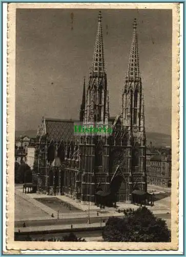 [Ansichtskarte] Wien - Votivkirche v. H. v. Ferstel errichtet. 