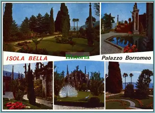 [Ansichtskarte] Isola Bella Palazzo Borromeo -  Lago Maggiore - Gärten des Borromeo Palastes. 