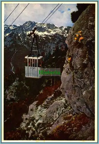 [Ansichtskarte] Eisriesenwelt-Seilbahn - Hagengebirge - Werfen, Salzburger Land. 