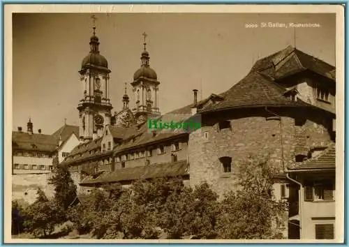 [Ansichtskarte] 9009 St.Gallen Klosterkirche. 