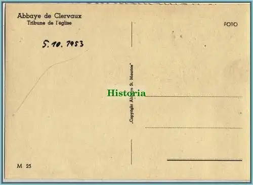 [Ansichtskarte] Abbaye de Clervaux - Tribune de l'eglise. 