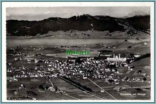 [Ansichtskarte] Einsiedeln mit Sihlsee. 