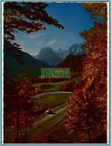 [Ansichtskarte] Deutsche Alpenstraße / Ramsau gegen Reiteralpe 1964. 