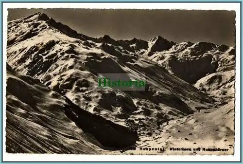 [Ansichtskarte] 7019 Hospental - Winterhorn und Muttenhörner  - 1952. 