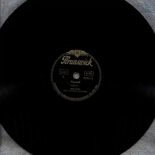 Schellackplatte 78 U/Min. : Bing Crosby - Jim, Johnny and Jonas/ Farewell - 1955