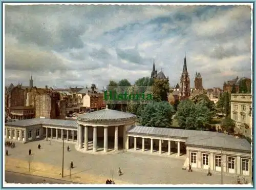 [Ansichtskarte] Bad Aachen - Elisenbrunnen 1956. 