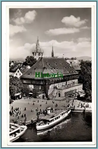 [Ansichtskarte] Konstanz am Bodensee / Konzilgaststätten am Hafen. 
