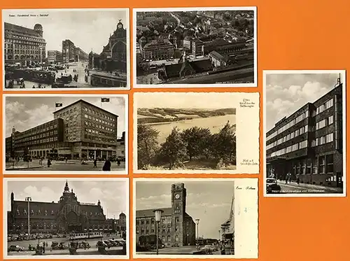 Essen an der Ruhr 7 alte Foto Postkarten ab 1930