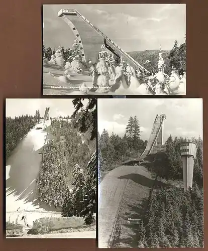 Thüringen Oberhof Wintersport Skispringen 11  Foto Postkarten ab 1960