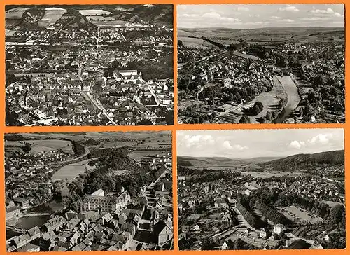 Hessen Rotenburg Fulda 10 alte Luftbild Foto Postkarten ab 1960