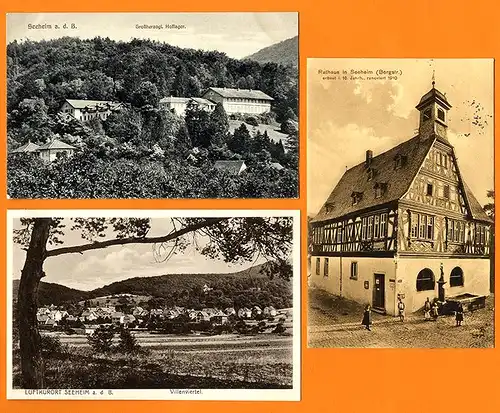 Bensheim Auerbach  Bergstraße 16 alte Postkarten mit Schloss Ansichten ab 1900