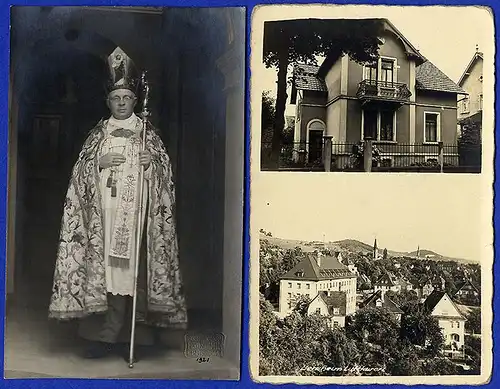 Hessen Bensheim Kirche Bischof Albert Stohr Prozession 16 alte Foto Karten 1921
