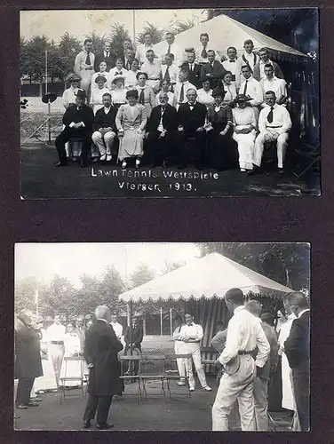 Westfalen Tennis Club Viersen 11 Foto Postkarten Tennis Turnier Wettkampf 1913