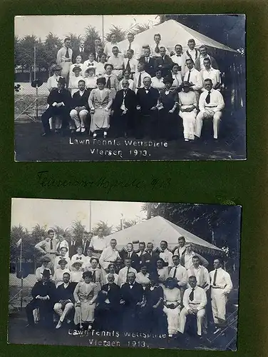 Westfalen Tennis Club Viersen 11 Foto Postkarten Tennis Turnier Wettkampf 1913