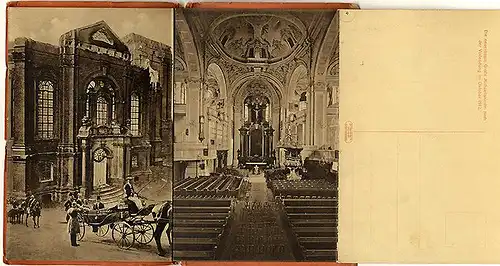 Hamburg Feuer Brand Michaelis Kirche Postkarten Leoporello Serie 1912
