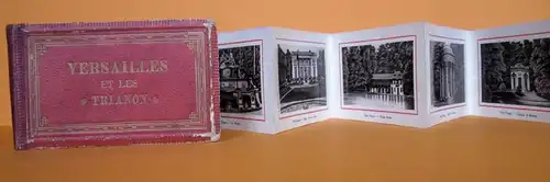 Frankreich Paris Schloss Park Versailles Leporello Bilder Album 1890