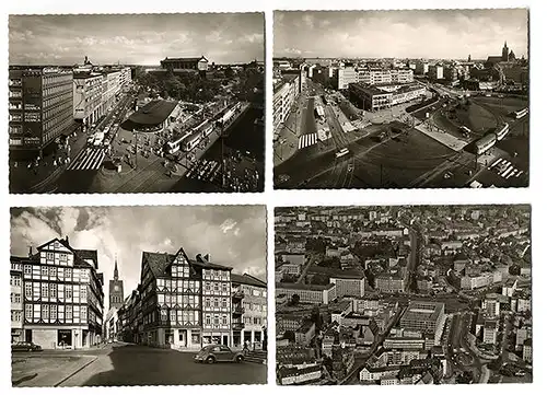  Hannover Zentrum City 15 alte Foto Postkarten um 1960