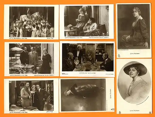 Kino Ufa Filmschauspielerin Lotte Neumann 12 Foto Postkarten 1930